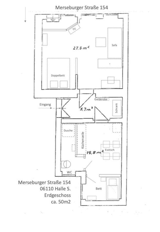 Appartement "Gudrun" Inklusive Parkplatz Halle  Extérieur photo